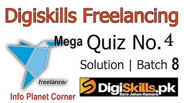 Freelancing quiz 4 batch 8 solution || Digiskill freelancing quiz 4 batch 8