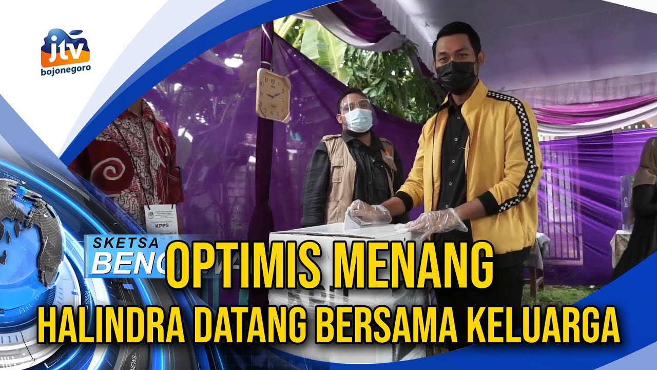 Optimis Menang, Cabup Halindra Datang Ke Tps Bersama Keluarga