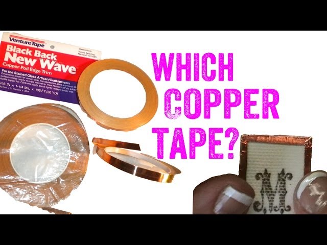 1/4 Black Back Copper Foil Tape