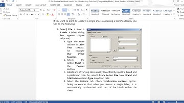 12  IT/ITES  WORD PROCESSING Creating Labels BY MANOJ KUMAR