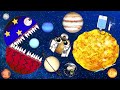 HUNGRY PLANETS COMPILATION Planet SIZES Funny Planet　The sun gets hot