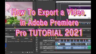 How To Export a Video in Adobe Premiere Pro TUTORIAL 2021