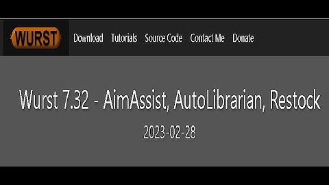 Wurst 1.19.4 hacked client (walkthrough)