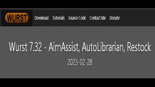 Wurst 1.19.4 hacked client (walkthrough)