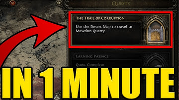 PATH OF EXILE 2 USE the DESERT MAP to TRAVEL to MAWDUN QUARRY ✅SOLUTION✅