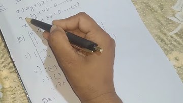 BMS// Cramers Rule in odia//+2 2nd year commerce( determinants)