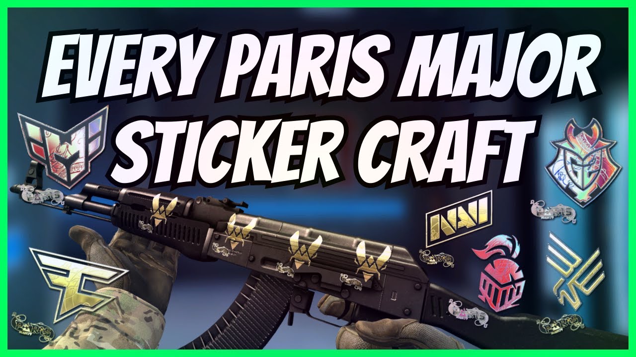 the BEST PARIS STICKER CRAFTS! (CSGO Major Sticker Sale) #csgo