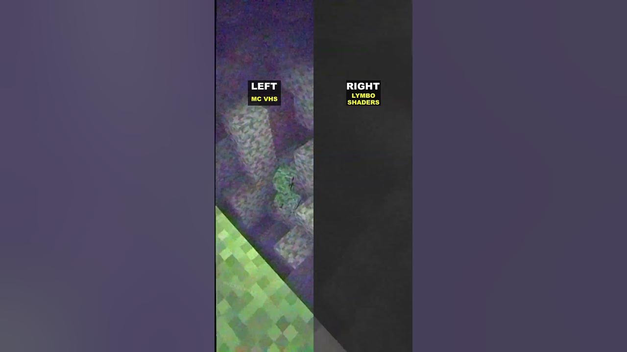 Minecraft Shaders: MC VHS or Lymbo? 👀 #shorts - YouTube
