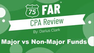 CPA FAR Exam-Government Fund Accounting-Major vs Non-Major Funds-Darius Clark-i-75 CPA Review