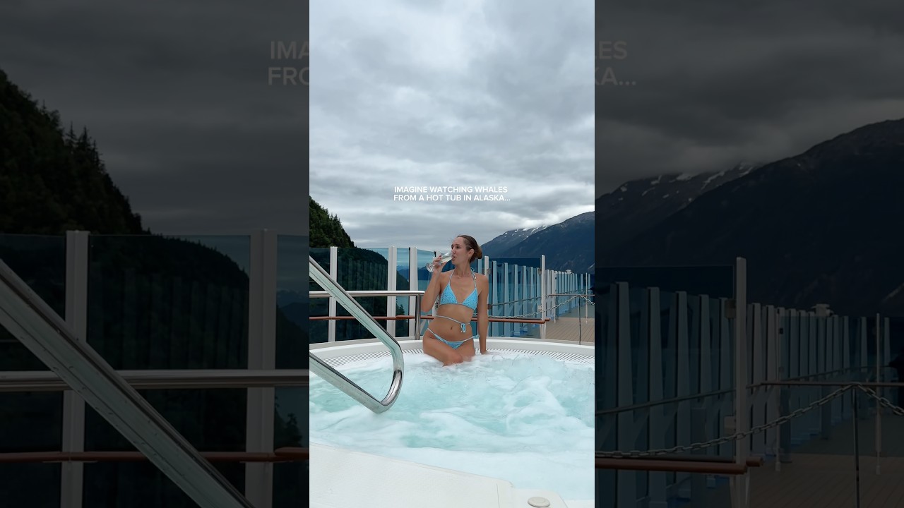 Is this the kind of view you’d never want to leave? 👀 #cruise #alaska #travel