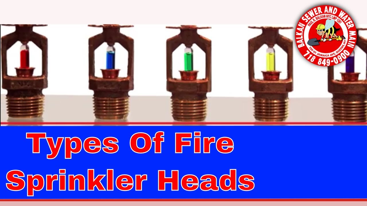 Types Of Fire Sprinkler Heads Explained