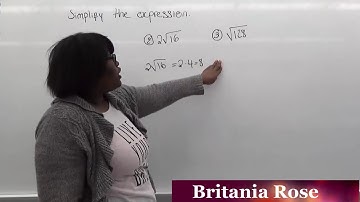 Simplify a Radical (Number) Quiz Problem #1, #2 and #3