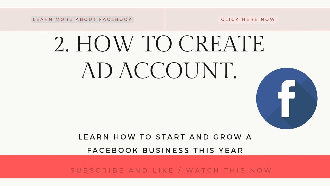 How To Create Ad Account In Facebook Facebook Ads Facebook Marketing 