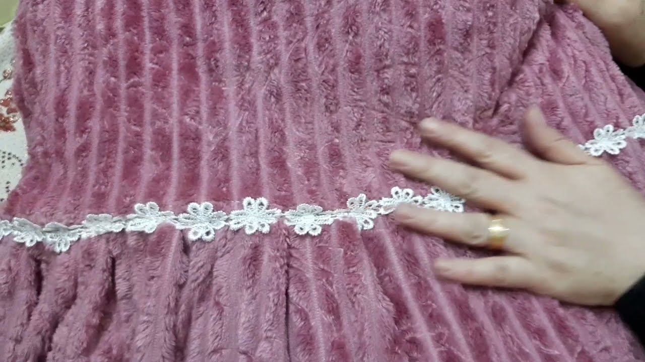 حصري طريقة تفصيل مفرش تركي للسرير بقماش الدفايات 💥