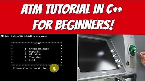 How to create Simple ATM Machine in C++ Program|ATM Program deposit withdraw money in c++|Source Cod