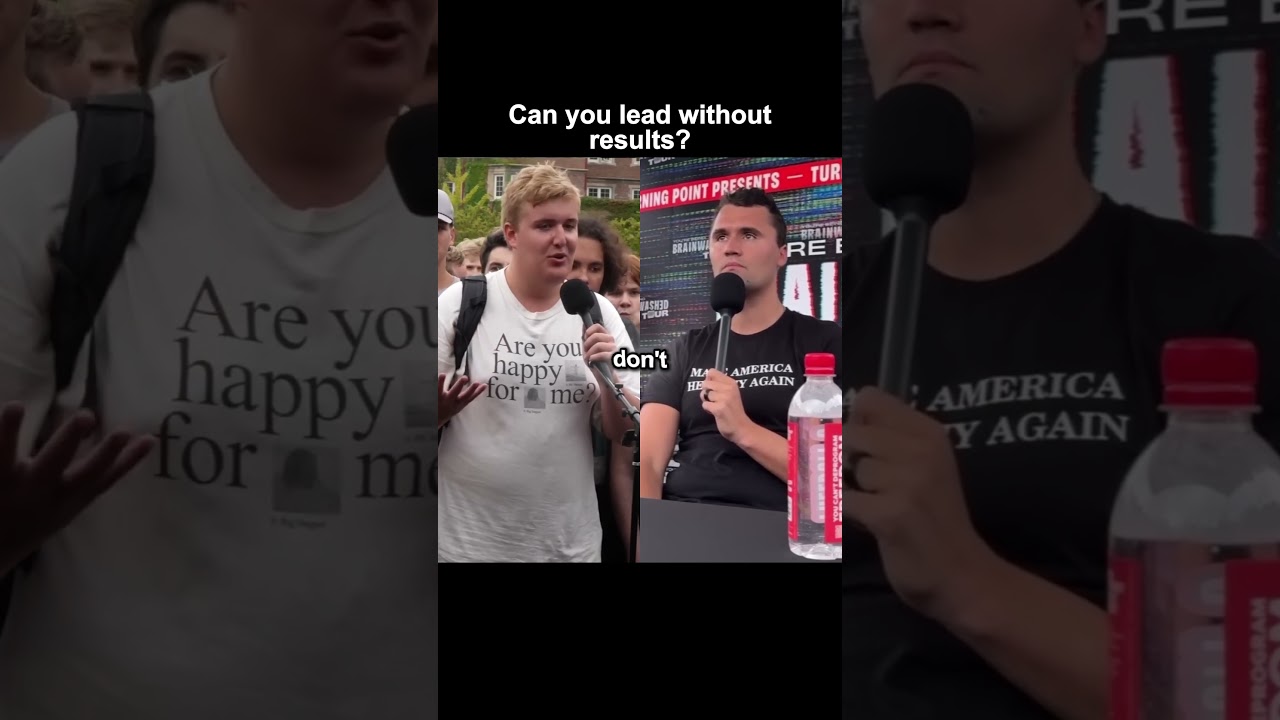 Charlie Kirk questions Kamala Harris record thumbnail