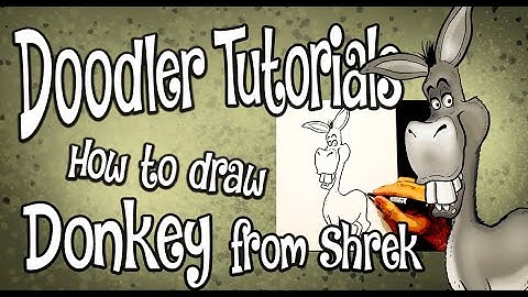 How to Draw Donkey from Shrek | STEP BY STEP DOODLER TUTORIAL