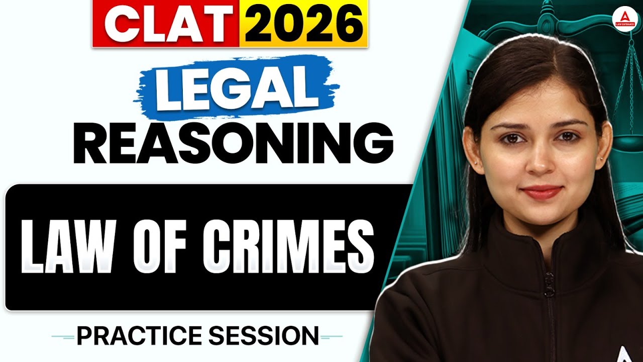CLAT 2026 | Legal Reasoning | Law of crime Legal Reasoning | CLAT ...