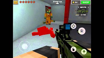Pixel Gun 3D: Level 6 (Prison) Pixelated World Campaign - Hard Walkthrough
