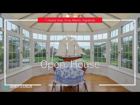 7 HARBOR VIEW DRIVE, Atlantic Highlands, NJ home video tour