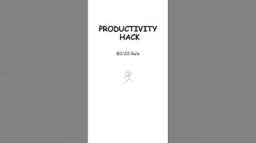 8020 Rule - Every PRODUCTIVITY HACK Explained in 8 minutes #explained #science
