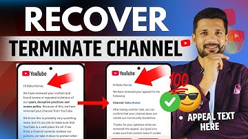 How I Recovered My Terminated YouTube Channel (Full Proof Method) Recover Terminated YouTube Channel
