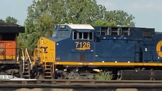 BNSF 8261, 7315, 5057 & CSX Transportation 7126 Engines