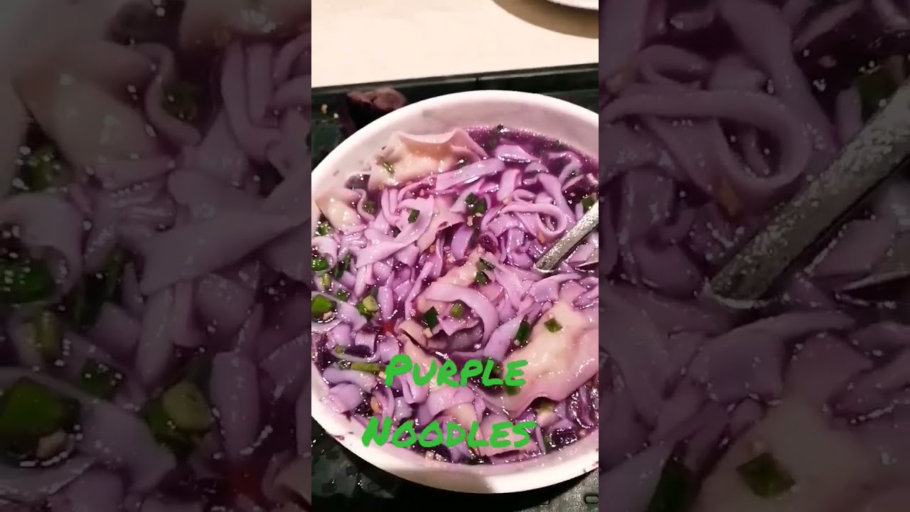 Be creative, noodles with purple Sweet potato, yummy