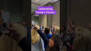 The Celebration Of Trump's Victory #trump #uselection #kamalaharris