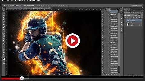 Fire Effect Photoshop Action - Tutorial
