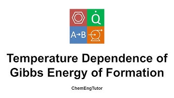 Temperature Dependence of Gibbs Energy of Formation