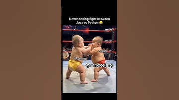 🤣Never ending fight between Java vs Python #shorts #coding #shortsvideo