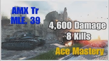 AMX Tracteur C MLE. 1939 - 4,600 Damage 8 Kills | WoT Console