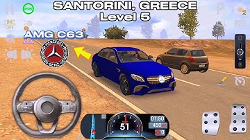 Driving School Sim: Getting My License In Santorini | Level 5 | Mercedes AMG Gameplay