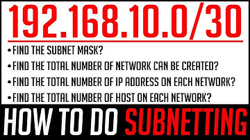 SUBNETTING In Computer Network | How To Find Subnet Mask, Network ID, Host IP Address & Broadcast ID