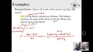 1.5 Precision, Accuracy, & Percent Error