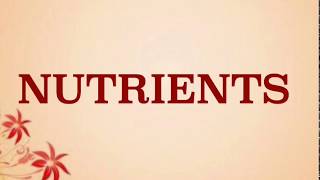 NUTRIENTS/macronutrient and micronutrient
