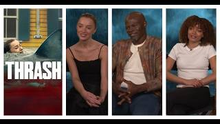Phoebe Dynevor, Whitney Peak, and Djimon Hounsou Talk THRASH, Shark Attacks and Underwater Births