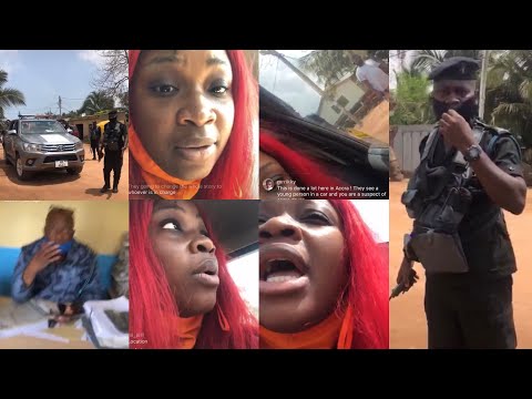 Hot Clash! Popular Ghanaian Food Blogger Refuses To Allow Police Search Her In Dramatic Clash
