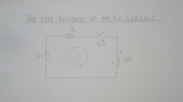 The Step Response of a First Order RL Circuit.