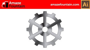 ILLUSTRATOR TUTORIAL: How To Create Gear Wheel (Illustrator Graphics Design Tutorial)