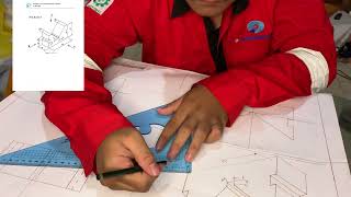 Tutorial cara menggambar dan membaca simbol  pada gambar teknik mesin(fadlimaulana)nim 3412211037