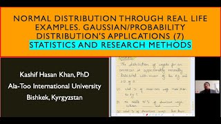 Normal Distribution through real life examples. Gaussian/Probability Distribution's application (7)