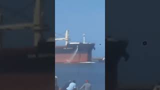 Huge Bulk Carrier Ship Entering Port of Durban #bigship #boat