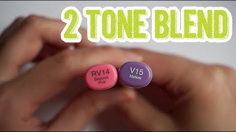 Learning Copics With MarkerPOP 7 - 2 Tone Blending with Different Color Families