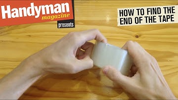 How To Find The End Of A Tape Roll Easily