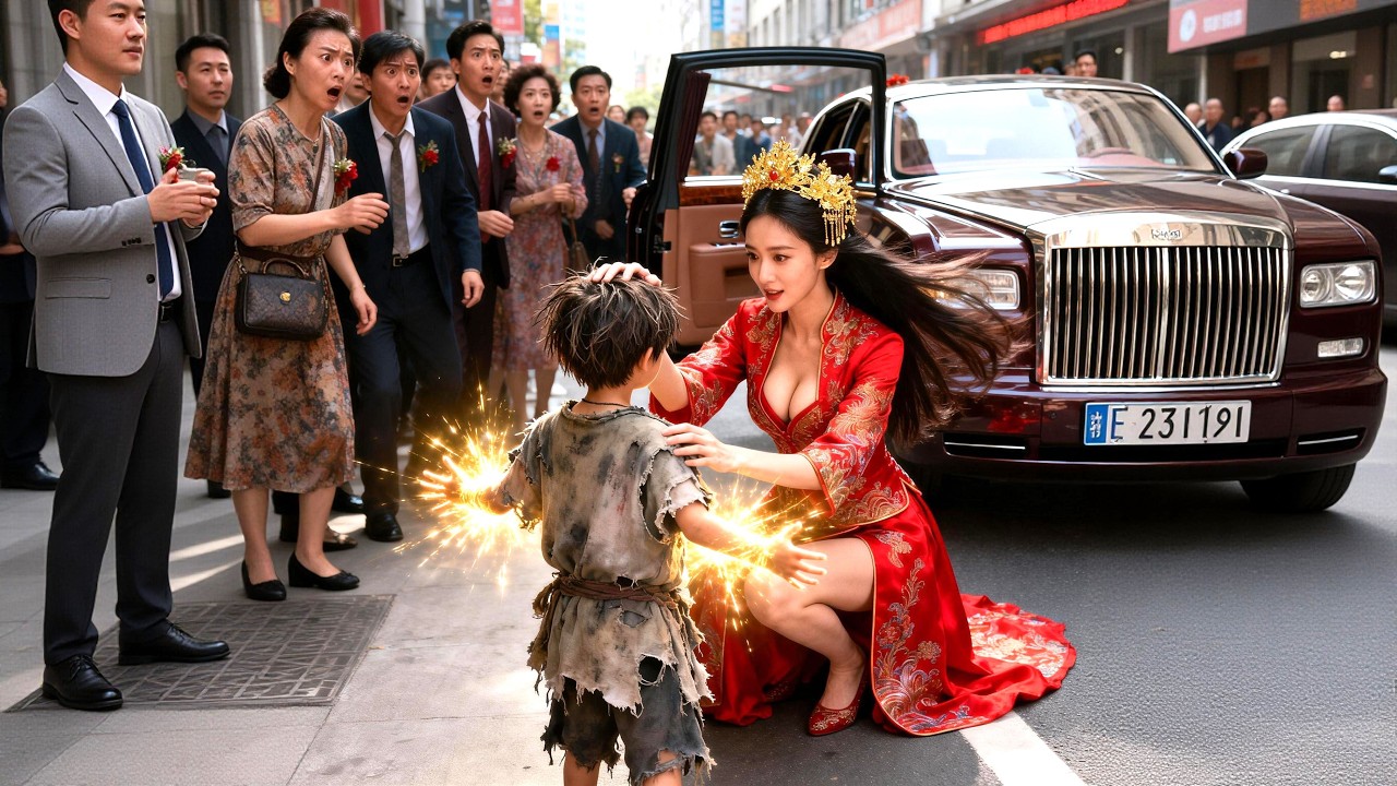 路邊小乞丐敢碰瓷女總裁婚車，誰料她不但不追究還把他收養回家！三天後女總裁家族事業起死回生，原來這乞丐竟是天降福運錦鯉！#短劇 #逆襲 #熱血