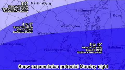 Snow forecast: Several inches for D.C.