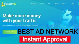 High Paying Google AdSense Alternative 2021 - Propeller Ads | Earn Money Online from Website screenshot 5