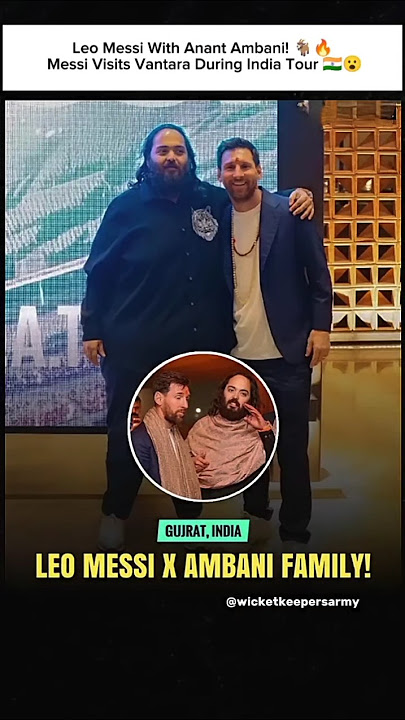 Leo Messi with Anant Ambani! 🐐🔥 Messi Visits Vantara During India Tour 🇮🇳😮